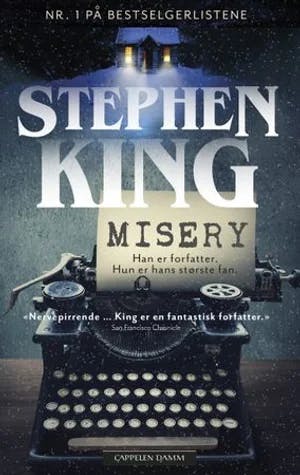 Omslag: "Misery" av Stephen King