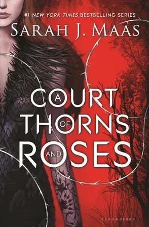 Omslag: "A court of thorns and roses" av Sarah J. Maas