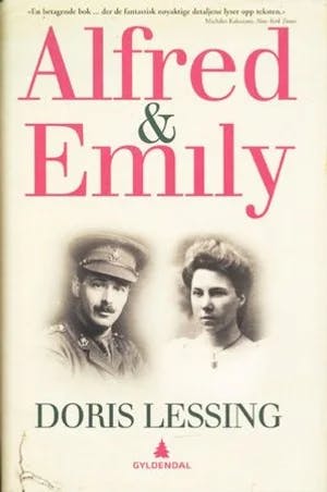 Omslag: "Alfred & Emily" av Doris Lessing