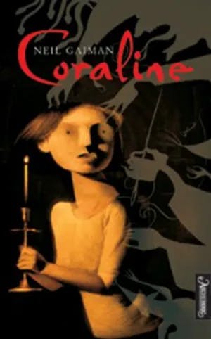 Omslag: "Coraline" av Neil Gaiman