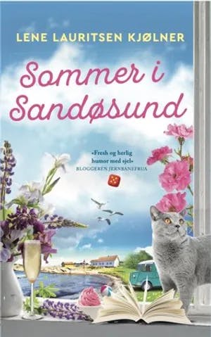 Omslag: ""Sommer i Sandøsund" : Sjøstjernen 2 - en sommerkalender : en roman" av Lene Lauritsen Kjølner