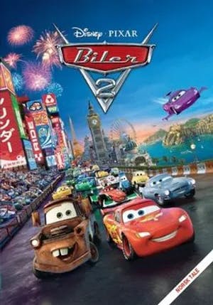 Omslag: "Biler 2" av John Lasseter