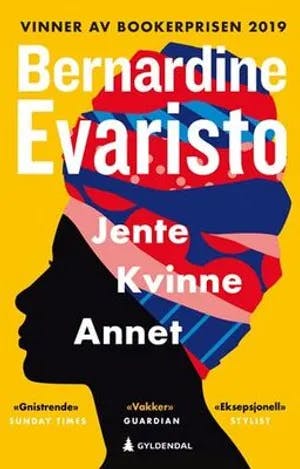 Omslag: "Jente, kvinne, annet" av Bernardine Evaristo