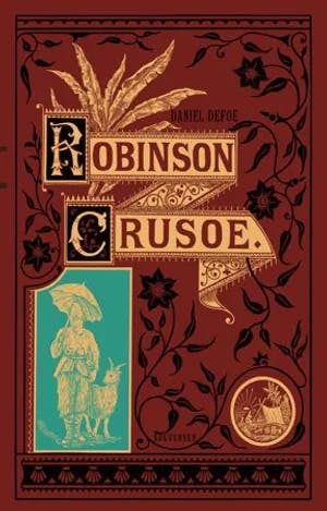Omslag: "Robinson Crusoe" av Daniel Defoe