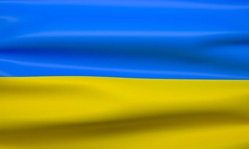 Det Ukrainske flagget. 