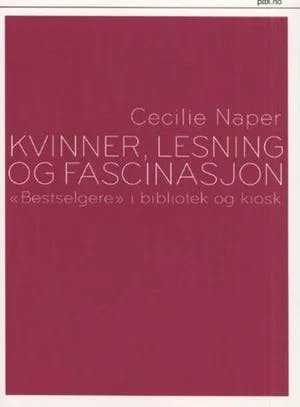 Omslag: "Kvinner, lesning og fascinasjon : bestselgere i bibliotek og kiosk" av Cecilie Naper